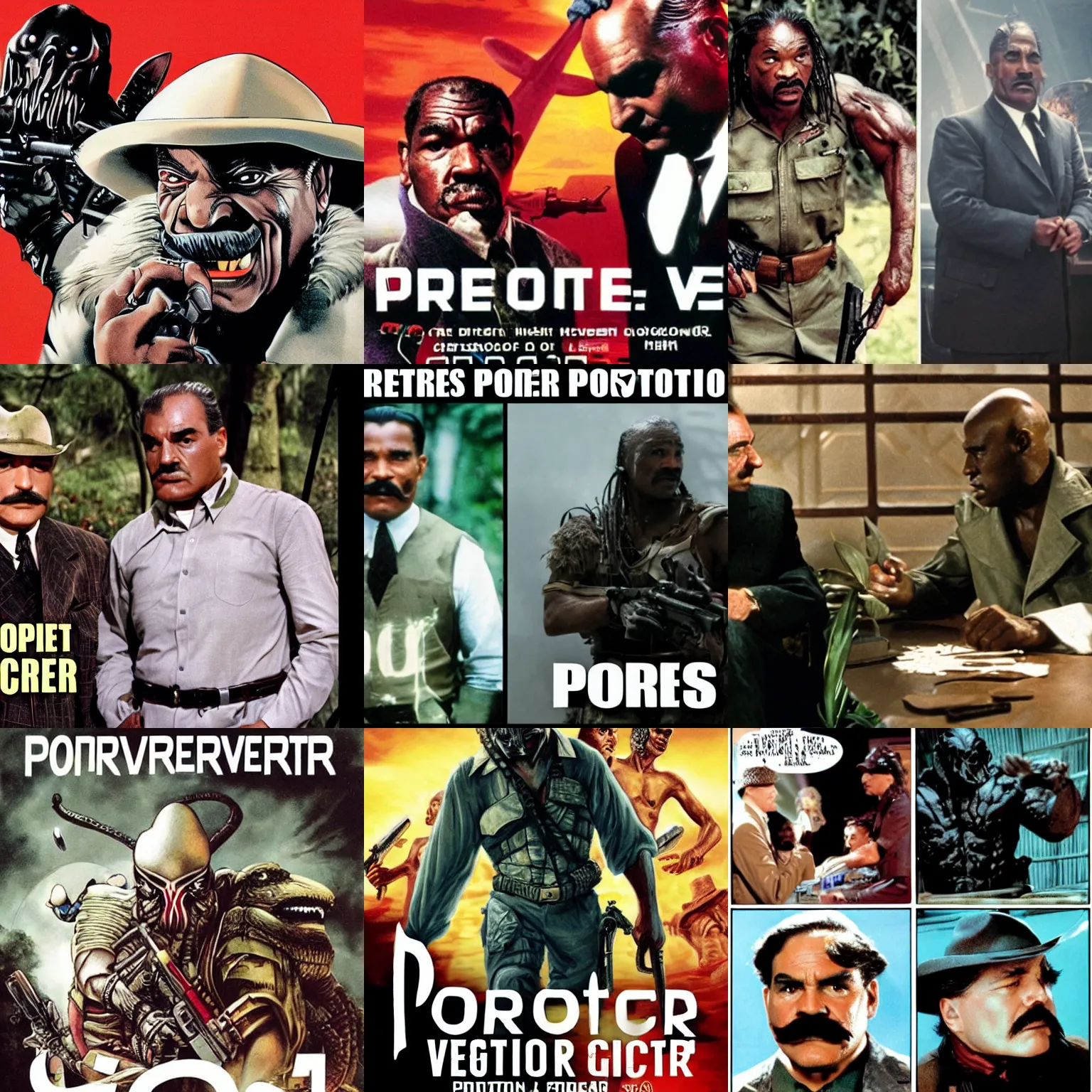 Prompt: predator versus poirot