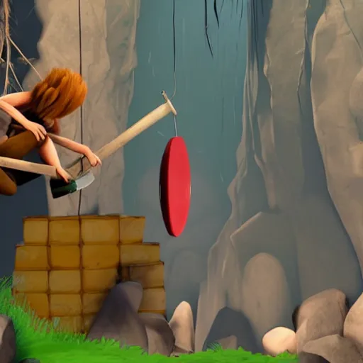 Bennett Foddy's Getting Over It Recreated in VR Using Unity