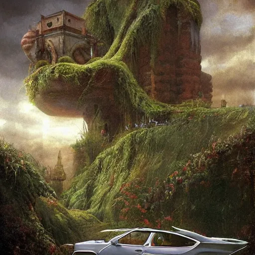 Image similar to paint surrealist 🚗, ferdinand knab, high definition and detailed 4 k