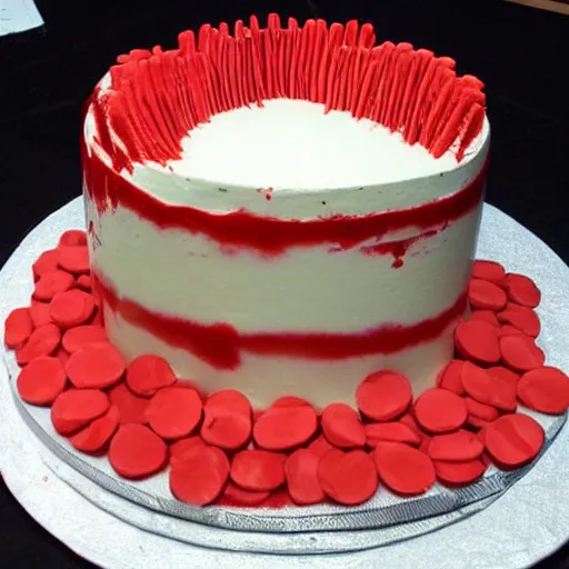 Image similar to a cake with blood samples