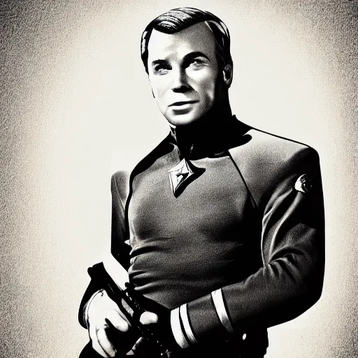 Prompt: captain james kirk, digital art