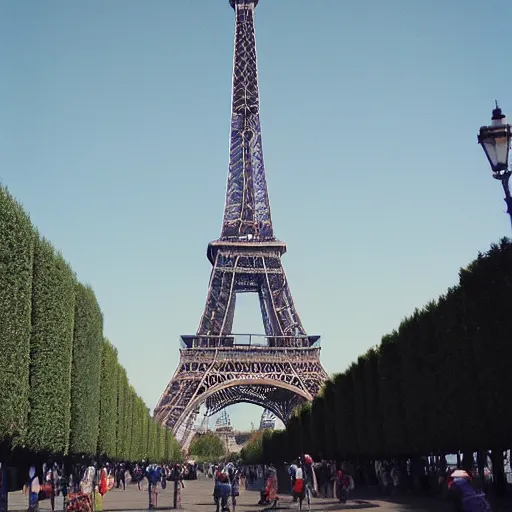 Image similar to the tour Eiffel finally lifts of into space