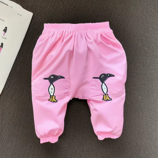 Image similar to pink penguin puffy pants