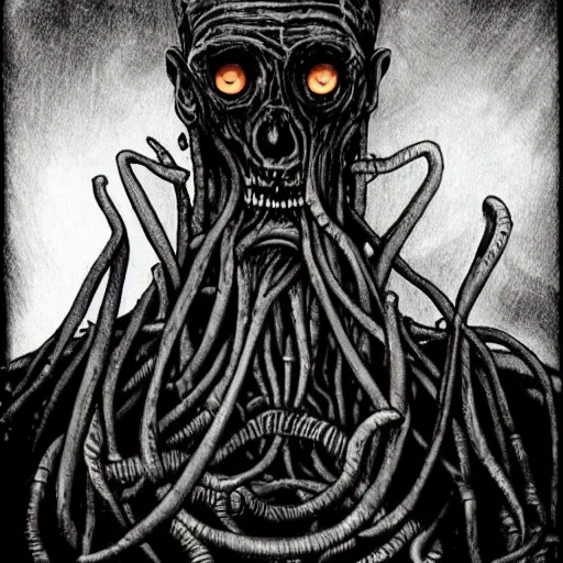 Image similar to H.P. lovecraft, dunwitch horror, eldritch abomination