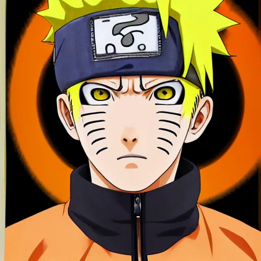 Image similar to Realistic portrait of Naruto Uzumaki from the anime Naruto