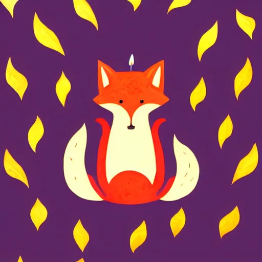 Image similar to candle fox company illustration