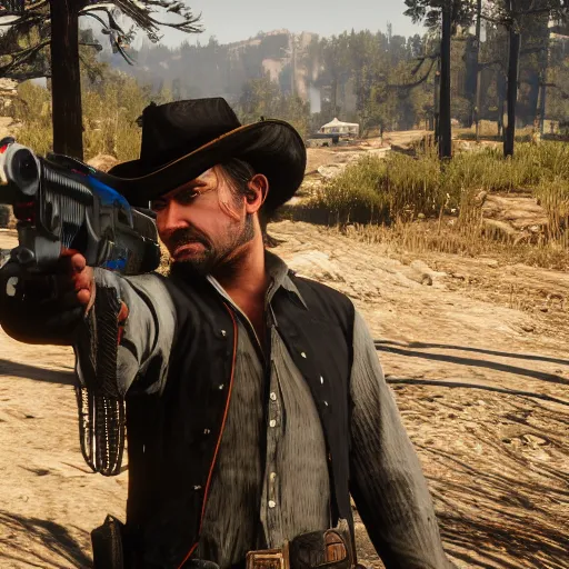 Image similar to jacksepticeye in red dead redemption 2