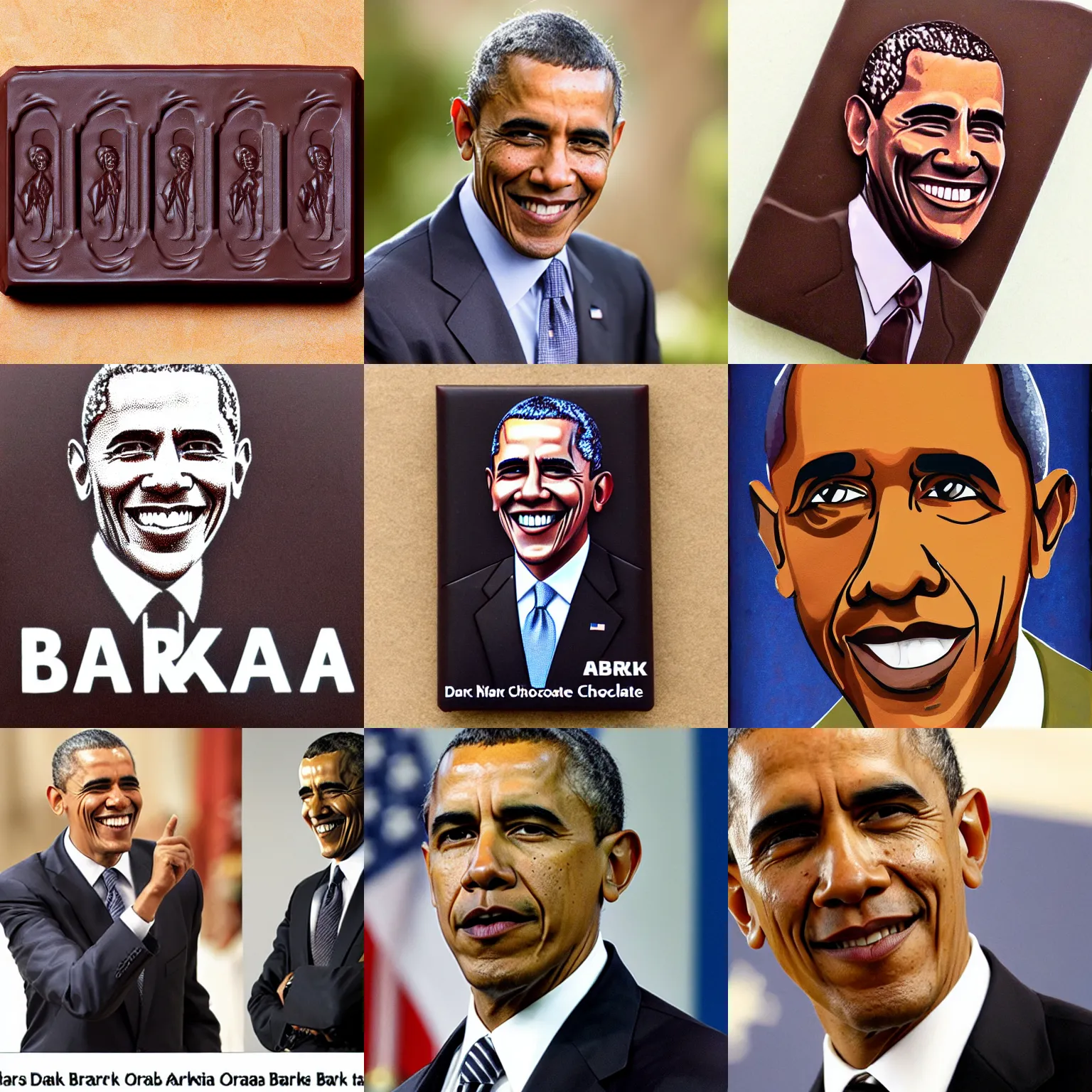 Image similar to dark chocolate relief of barak obama