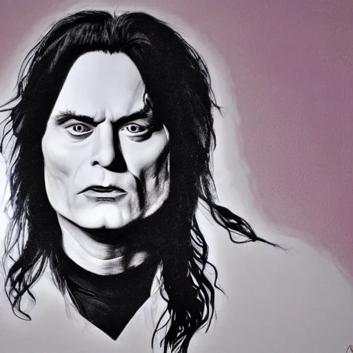 Image similar to tommy wiseau, hyperrealistic, photorealistic, hyperdetailed, horror lighting