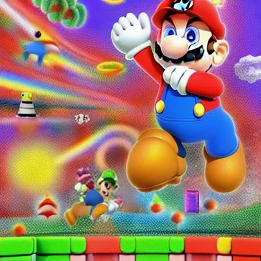 Image similar to Mario on LSD