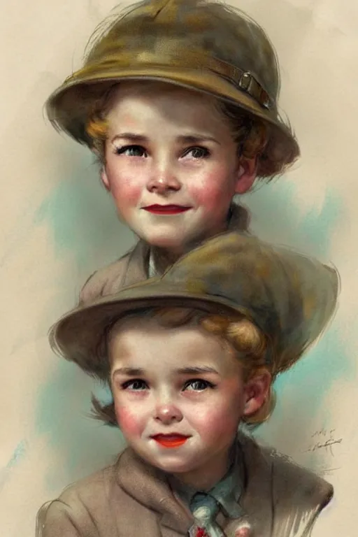 Image similar to ( ( ( ( ( 1 9 5 0 s retro future child adventurer face portrait. muted colors. ) ) ) ) ) by jean - baptiste monge!!!!!!!!!!!!!!!!!!!!!!!!!!!!!!