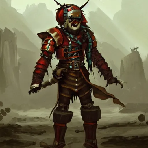 Image similar to pirate robot, sci fi concept art, d & d, concept art, illustration, highly detailed,