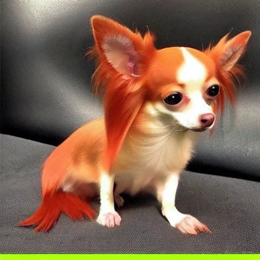 Image similar to “long hair red chihuahua”