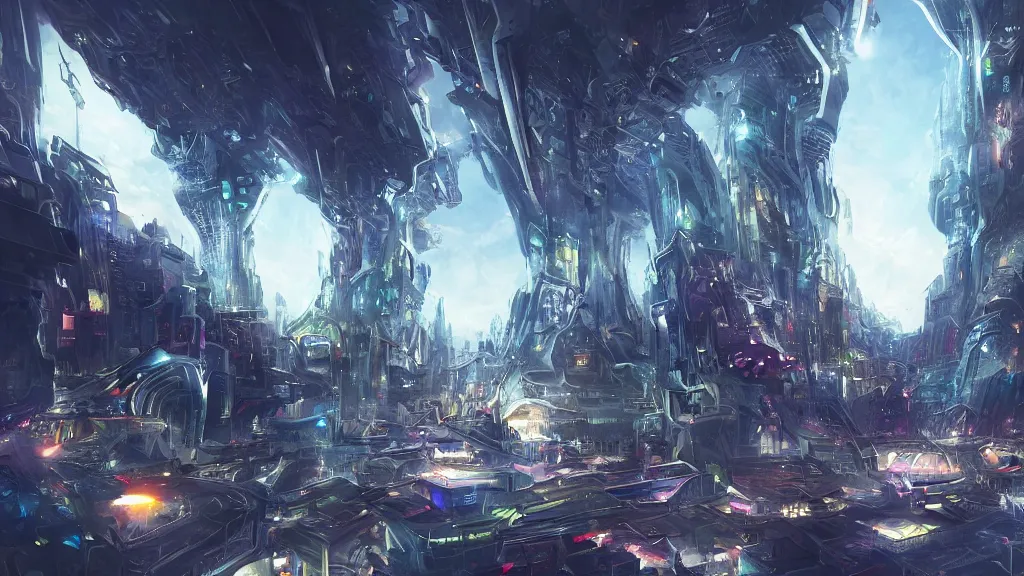 fantasy future city