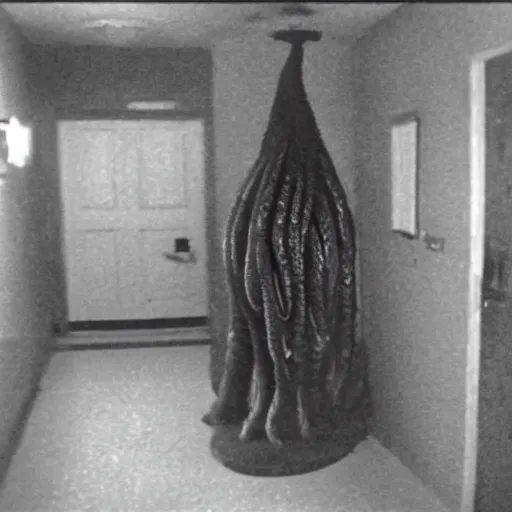 Image similar to large cthulu on security footage