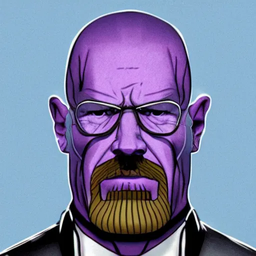 Prompt: thanos as walter white, highly detailed