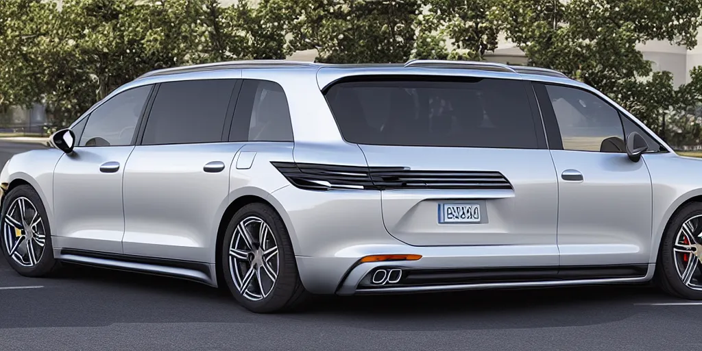 Image similar to “2021 911 Porsche Minivan, ultra realistic, 4K, high detail”