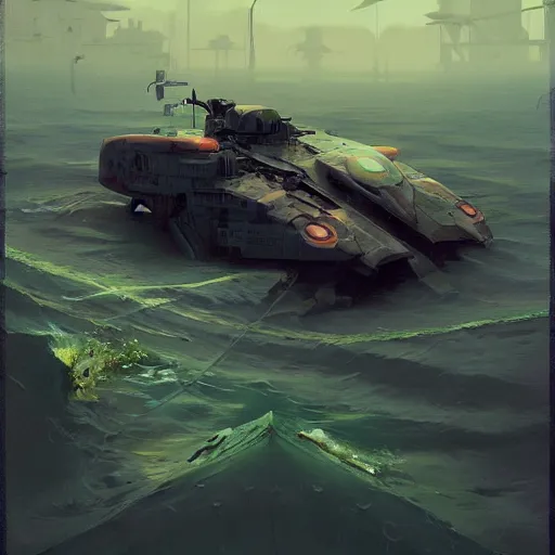 Image similar to detailed painting of amphibious zeon mobile by sergey kolesov, beeple, nekro, pascal blanche, rhads. in style of colorful comic noir illustration, symmetry, sci fi, hyper detailed. octane render. realistic. trending on artstation