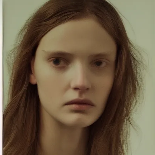 Image similar to portrait of a beautiful girl by vanessa beecroft