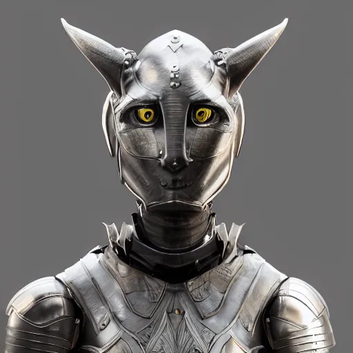 Image similar to stunning bust of a beautiful female knight, but as an anthropomorphic female dragon, well designed cute elegant female robot dragon head with slick LED eyes, well armored, sharp claws, HD octane render, fantasy, Artstation, Deviantart, Furaffinity