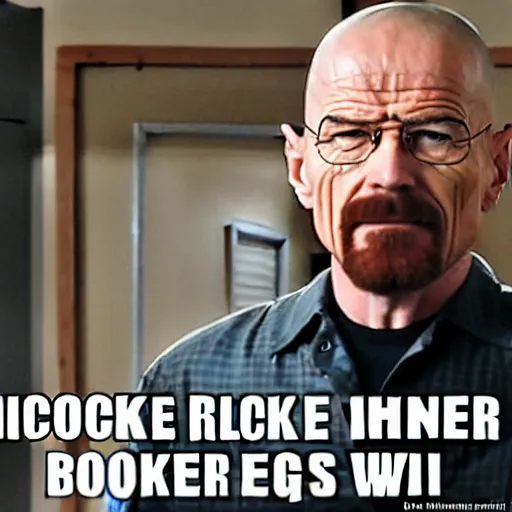 Image similar to walter white cooks an egg