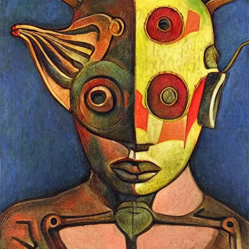 Image similar to head of a beautiful boy wearing a mask made of metal flowers, by diego rivera and john watkiss and annie swynnerton, art deco shaman, stylized flowers, art brut, symbolist, dramatic cinematic lighting, god rays, iridescent beetles, clean crisp graphics, smooth sharp focus, extremely detailed