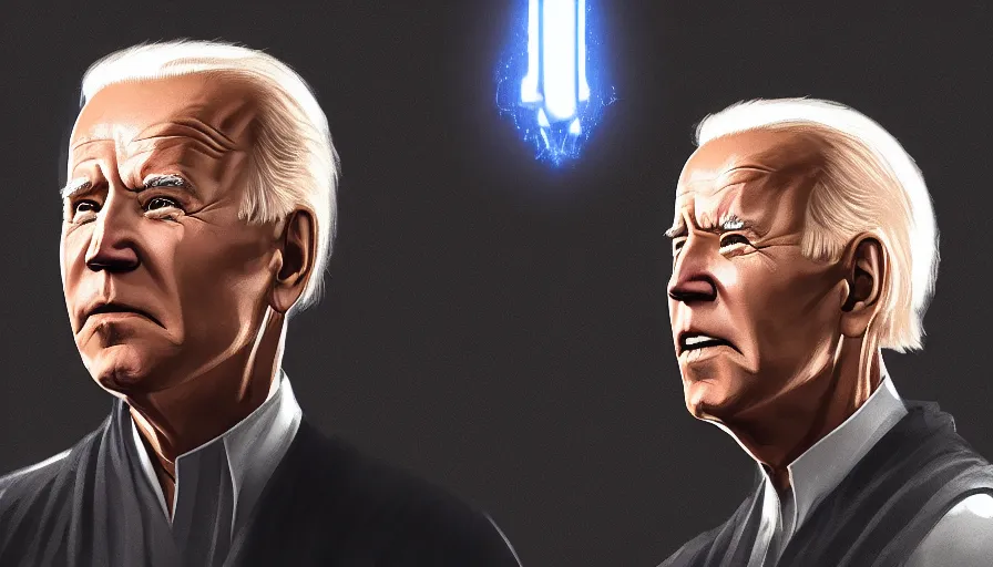 Image similar to Joe Biden is a Jedi, hyperdetailed, artstation, cgsociety, 8k