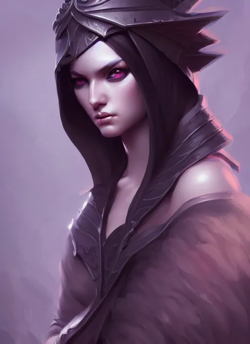 Image similar to dark high priestess, highly detailed, artgerm style, artstation, soft light, sharp focus, illustration, character design, concept art