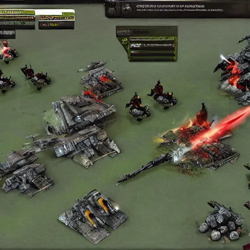 Image similar to supreme commander realistic warzone