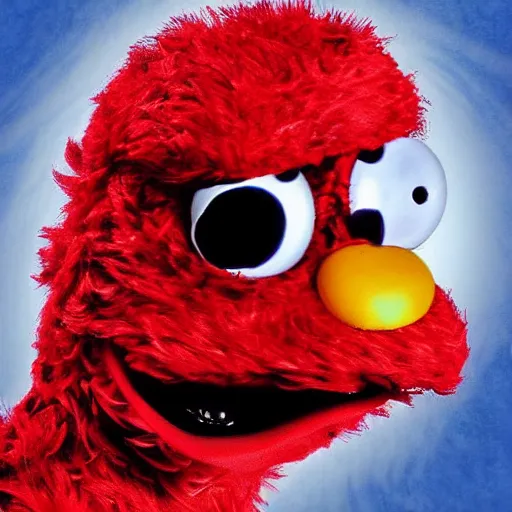 Prompt: elmo as the terminator