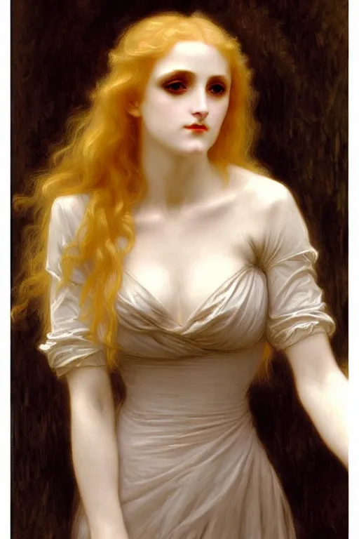 Image similar to victorian vampire blondes group, painting by rossetti bouguereau, detailed art, artstation