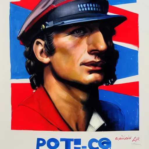 Image similar to photorealistic picture, by bob peak and alex ross, police recruitment poster, gouache and wash paints, fine details, fine intricate, fine facial proportionate, fine body proportionate, fine fix broken line, fine fix duplicate line, smooth focus, sharp details, bokeh, 4 k, fine 5 k details