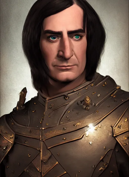 Image similar to An epic fantasy comic book style portrait painting of Lord Farquaad. Unreal 5, DAZ, hyperrealistic, octane render, cosplay, RPG portrait, dynamic lighting