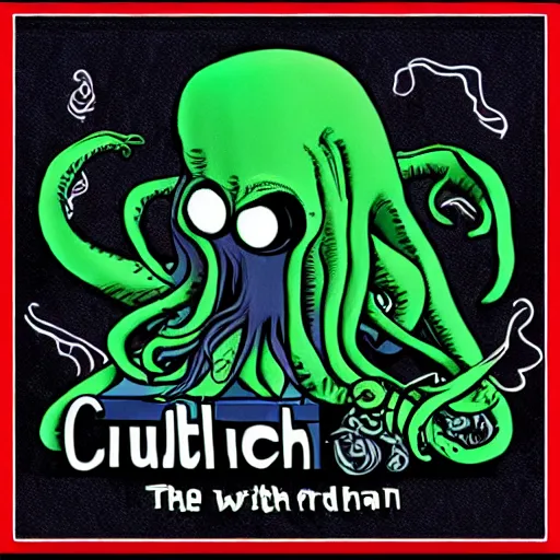 Prompt: cthulhu on the dj decks