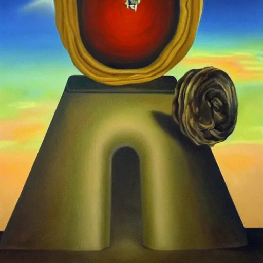 Image similar to Nuke, oil painting, surrealism