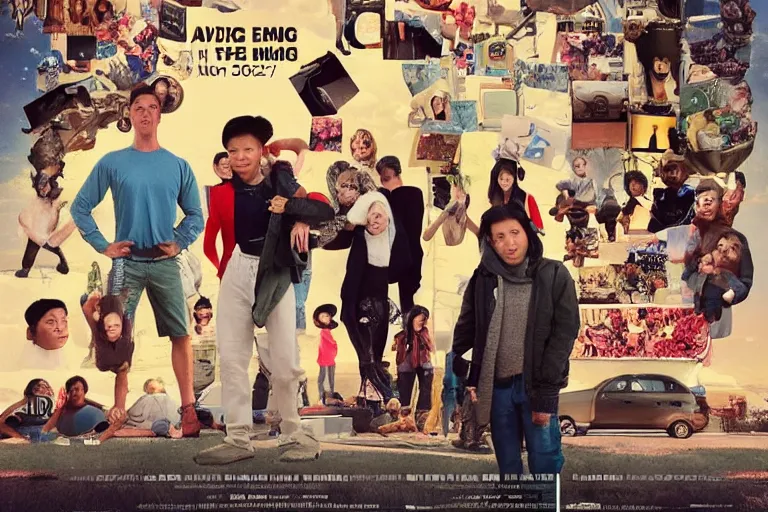 Prompt: Everything Everywhere All at Once (2022) directed by Daniel Scheinert, Daniel Kwan