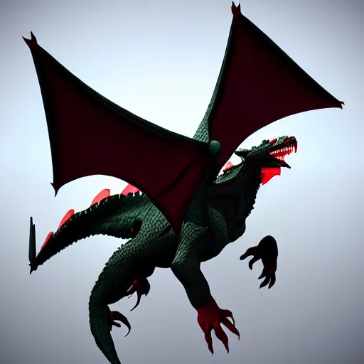 Prompt: a majestic dragon, hd, high quality low poly art