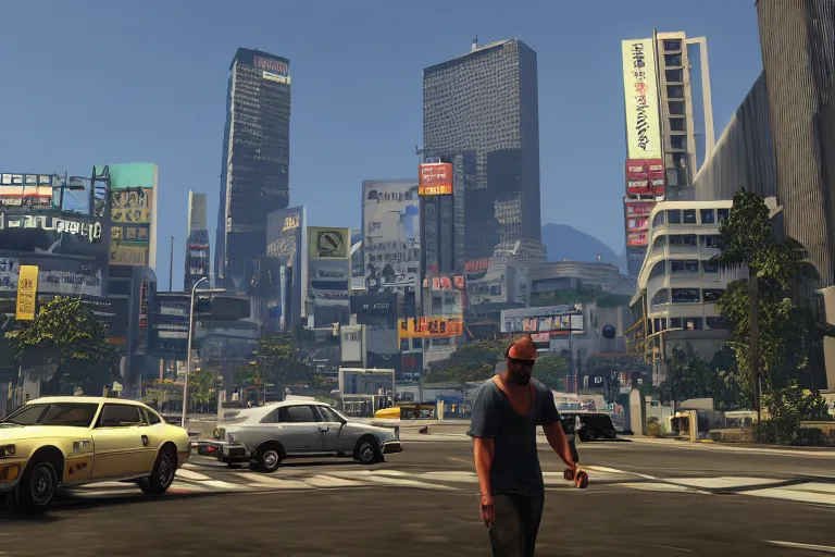 Prompt: screenshot of Grand Theft Auto 6: Tokyo, for ps5, Highly Detailed, Unreal engine 5, HD, 8k, GTX 3090,