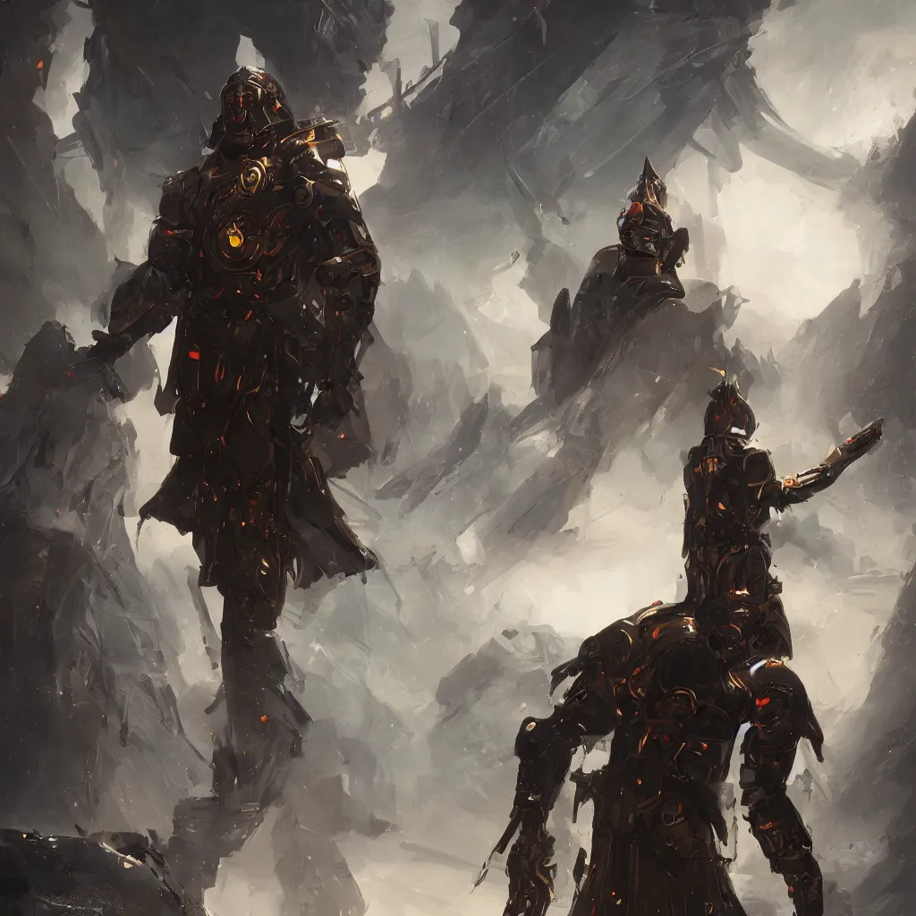 Image similar to concept art by jama jurabaev, futuristic emperor holy inquisition, cinematic shot, trending on artstation, high quality, brush stroke, full body, one character, character design
