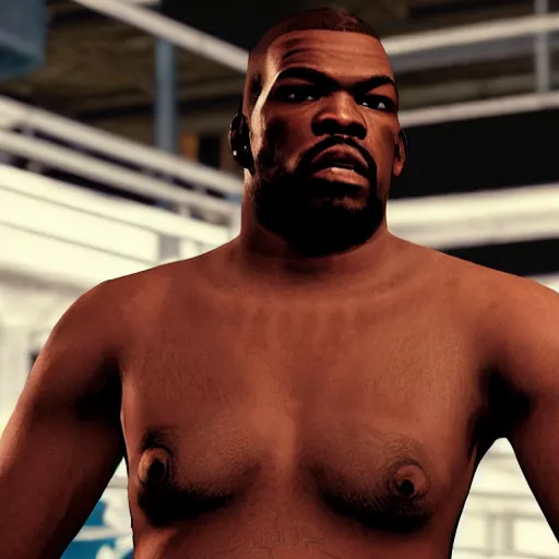 Prompt: character screenshot of ufc fighter jon jones in grand theft auto, ps 3 graphics, city, 7 2 0 p, gta v, fight