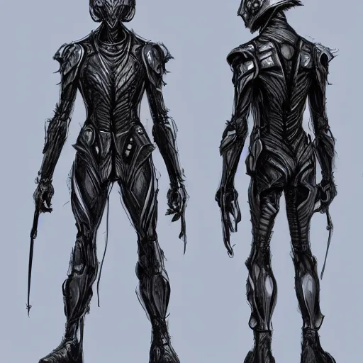 Image similar to concept art, long thin legs, large shoulders, concept design, sketch, male, science fiction suit, helmet, arthur rackham, trending on artstation