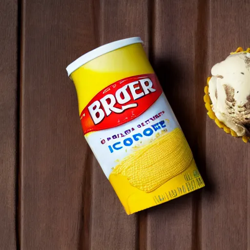 Prompt: Breyer's Corn flavored Ice Cream