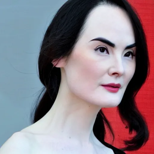 Prompt: face of Chinese Michelle Dockery