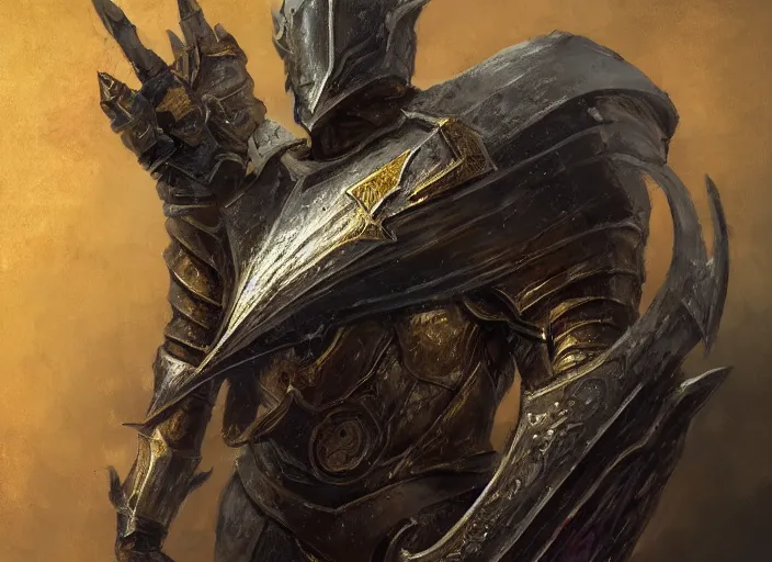 Image similar to royal knight in golden sun ornamented armor concept, beksinski, age of sigma art, frank franzetta, ruan jia, dark soul armor concept, trending on artstation, wayne barlowe, adrian smith fantasy art, elden ring art, the hobbit art, lord of the ring art, infinity blade armor