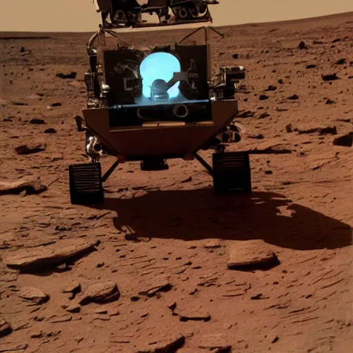 Image similar to extremely detailed photo of carl sagan in mars, detailed face