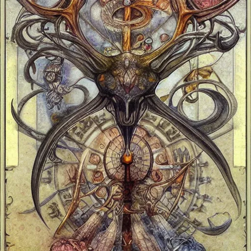 Image similar to detailed and sharp cancer zodiac artwork, mystic style, detailed, 8 k, detailed, symmetrical, by brian froud