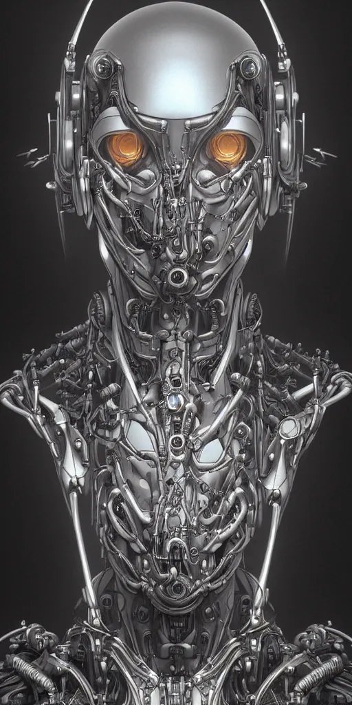 Image similar to portrait of a cyborg woman by Gustave Doré, biomechanical, hyper detailled, trending on artstation