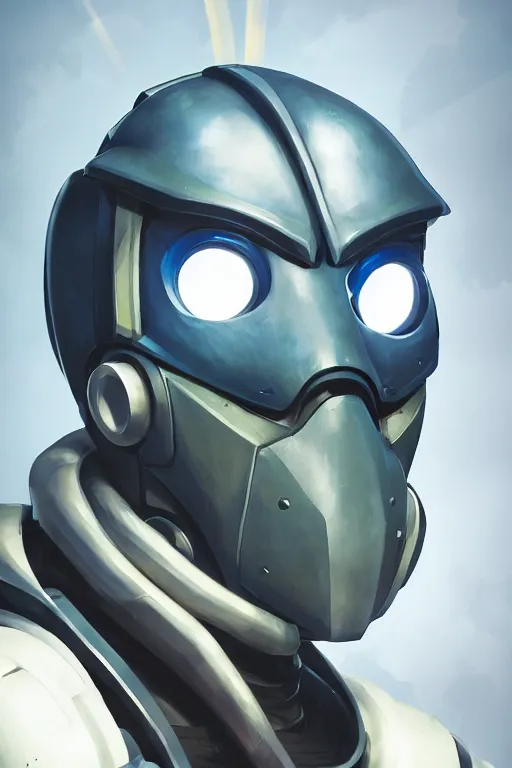 Image similar to epic mask helmet robot ninja portrait stylized as fornite style game design fanart by concept artist gervasio canda, behance hd by jesper ejsing, by rhads, makoto shinkai and lois van baarle, ilya kuvshinov, rossdraws global illumination radiating a glowing aura global illumination ray tracing hdr render in unreal engine 5