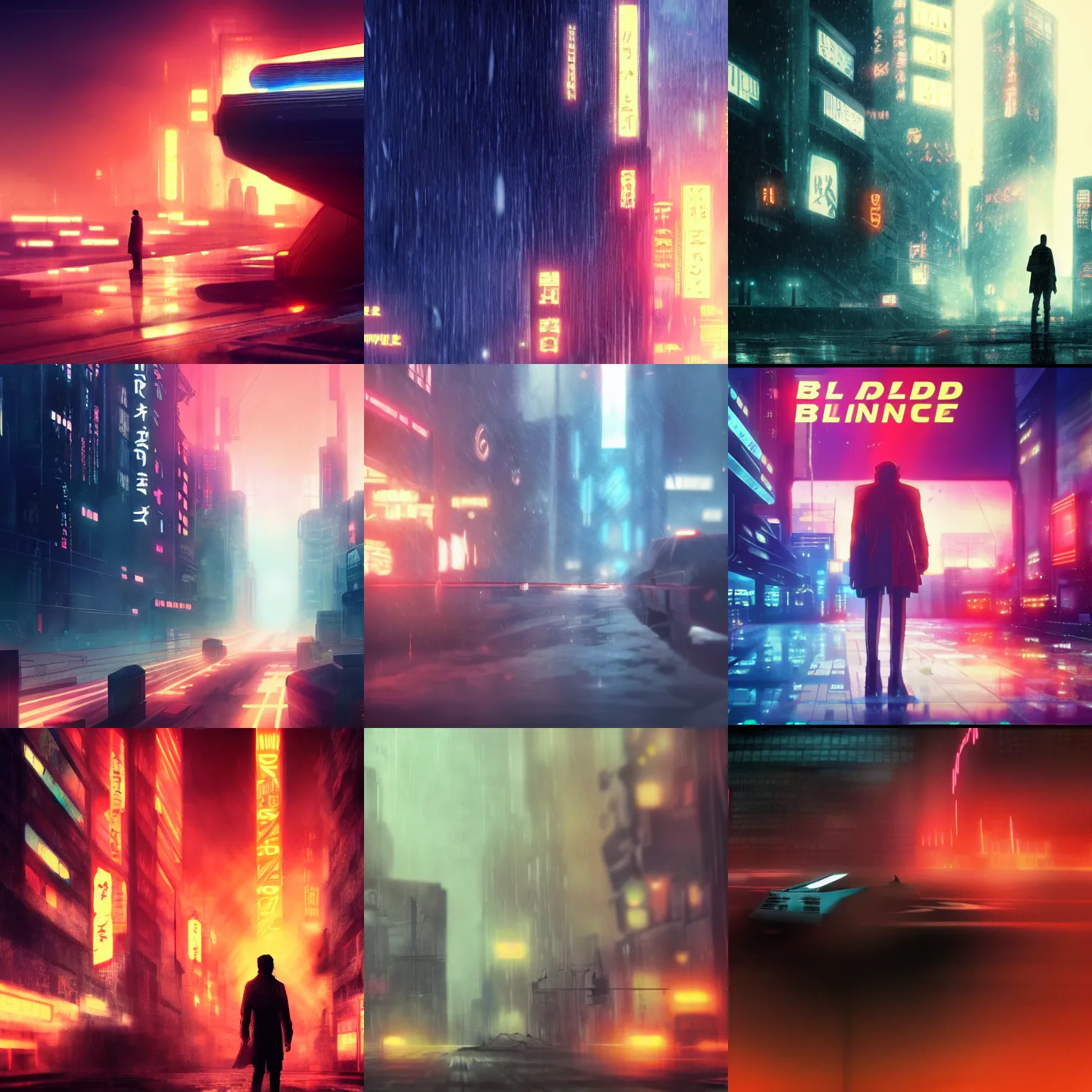 Prompt: scene from blade runner 2 0 4 9, anime, art, 4 k