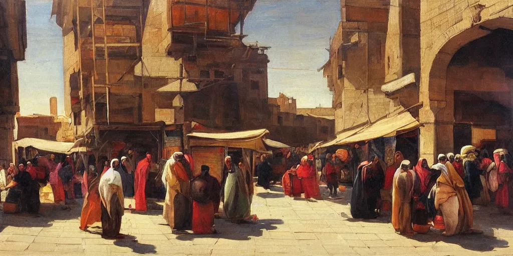 arabian market paintings